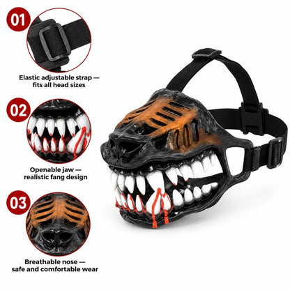 EARLY HALLOWEEN Hell Hound Monster Muzzle