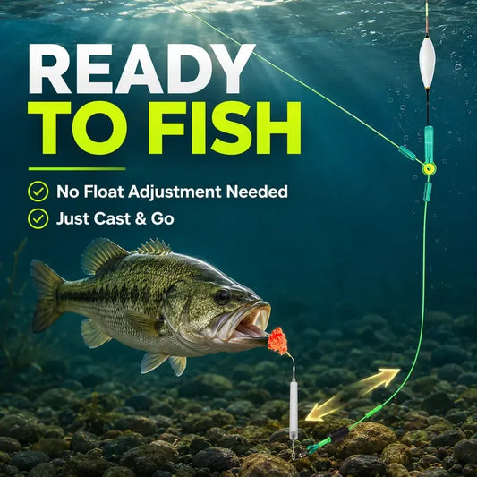 Pre-Tied Off Bottom Fishing Rig | Anti-Snag Floating Bottom Hook Leaders
