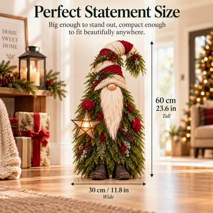 Evergreen Star Gnome Lighted Christmas Woodland Decor