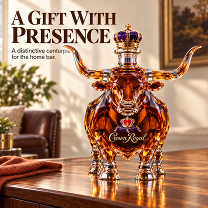 Crown Royal Texas Longhorns Whiskey Bottle