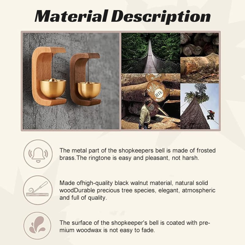 Magnetic Wooden Door Chimes