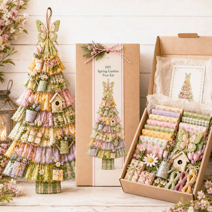Beginner-Friendly DIY Oversized Patchwork Christmas Tree Door Hanging Kit
