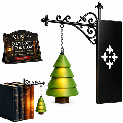 Hanging Style Xmas Shelf Lamp, Santa / Reindeer / Snowman For Cozy Reading Nook Holiday Styling