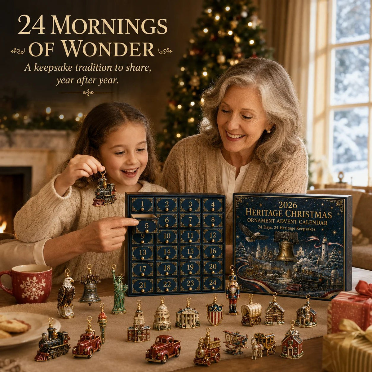 Last 30pcs Limited anniversary edition! America 250th Anniversary Heritage Christmas Advent Calendar