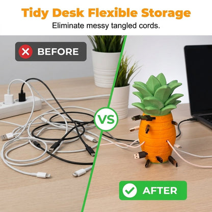 Pineapple Cable Organizer Stackable Cord Winder for Desk