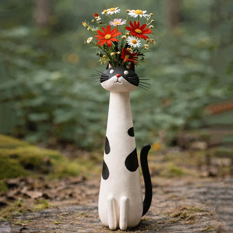 2026 Mother's Day Gifts-- Unique Cat Shaped Flower Vase
