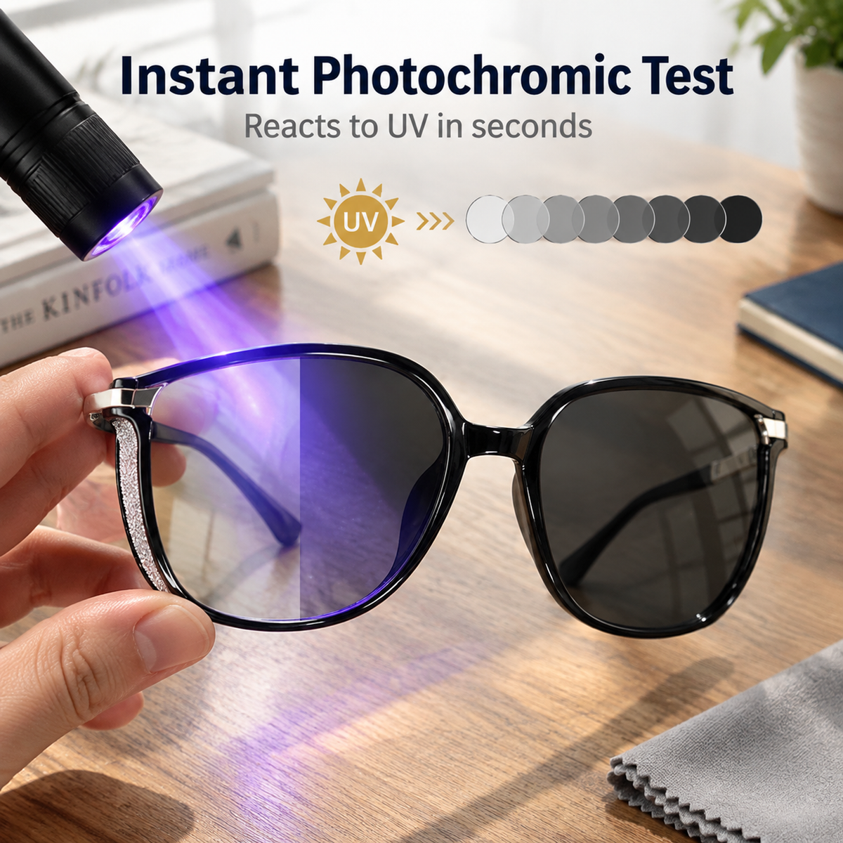 Auto Transition Photochromic Reading Glasses