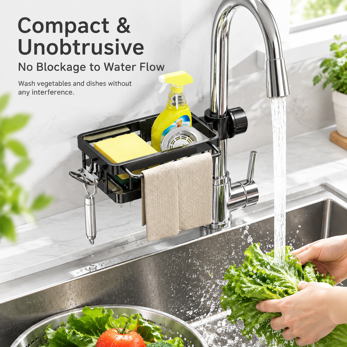 🧺Kitchen Faucet Sponge Holder | Draining Sink Caddy