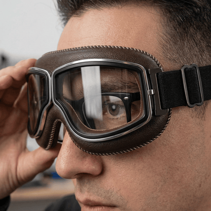 OTG Vintage Motorcycle Goggles (Fits Over Glasses)