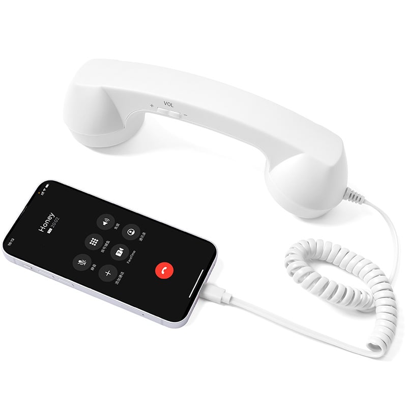 Retro Wired Telephone Handset for Smartphones | Vintage Style Phone Receiver