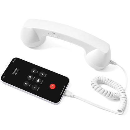 Retro Wired Telephone Handset for Smartphones | Vintage Style Phone Receiver