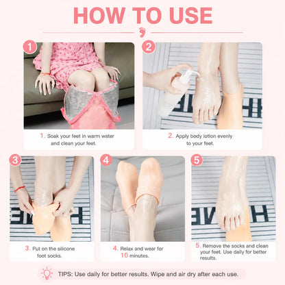 Women's Foot Care Silicone Socks