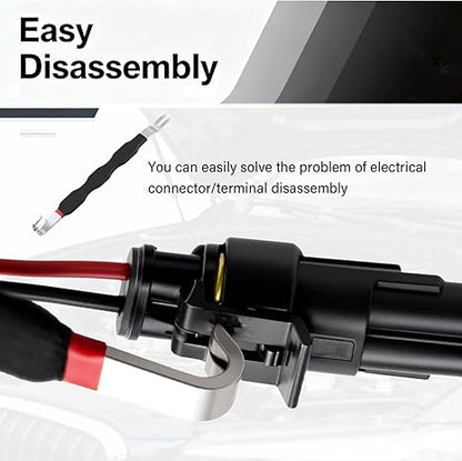 Automobile electrical terminal connector disconnector tool