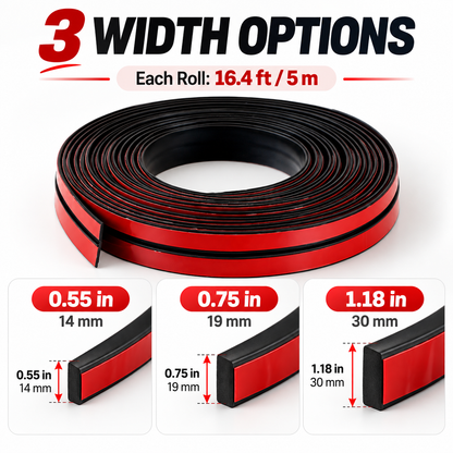 Premium T-Type Rubber Sealing Strip for Car Roof & Windows