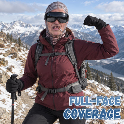 Funny Realistic Face Balaclava | Hilarious Ski & Snowboard Resort Party Mask, Winter Slopes Group Gear