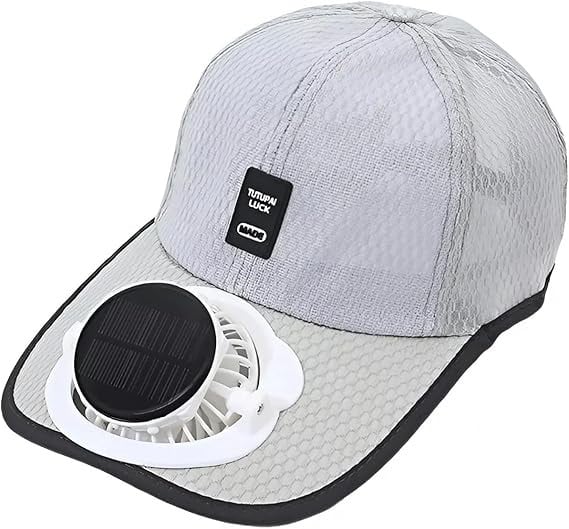 Cooling Solar Fan Hat UV Protection & Breathable Mesh