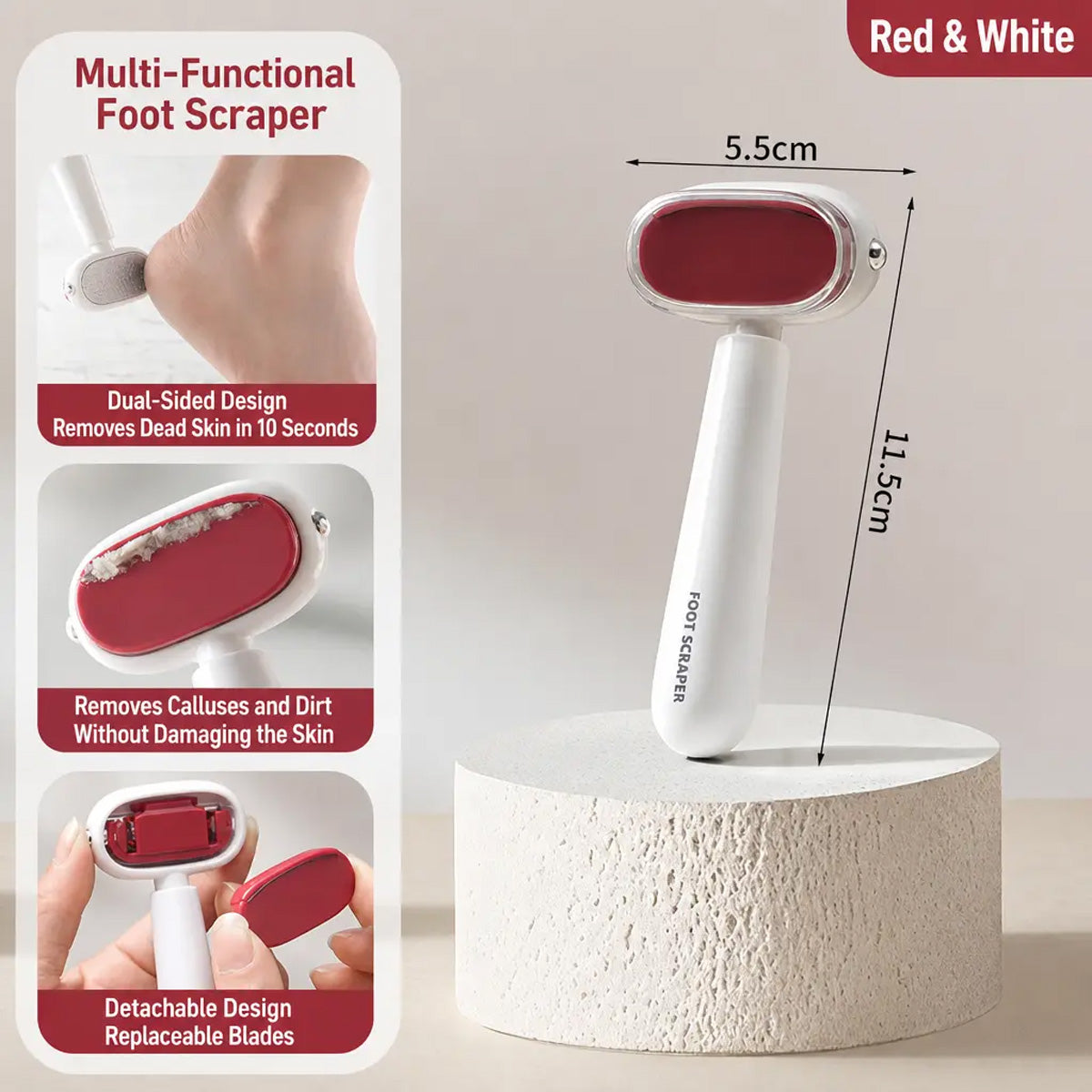 Dual-Sided Foot Callus Remover