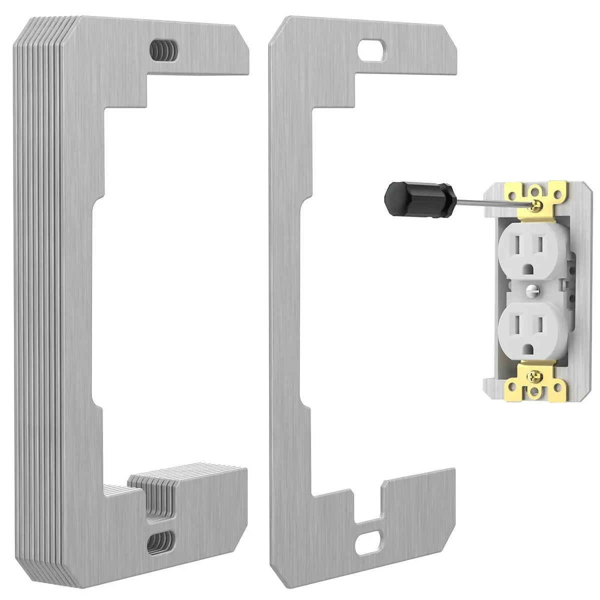 Wall Plate Spacers, Recessed Outlet Repair Shims for Sunken Electrical Outlets & Switch Plates