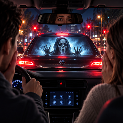 Halloween Car Window Projector USB-Powered Spooky Ghost Projection for Cars & Halloween Nights