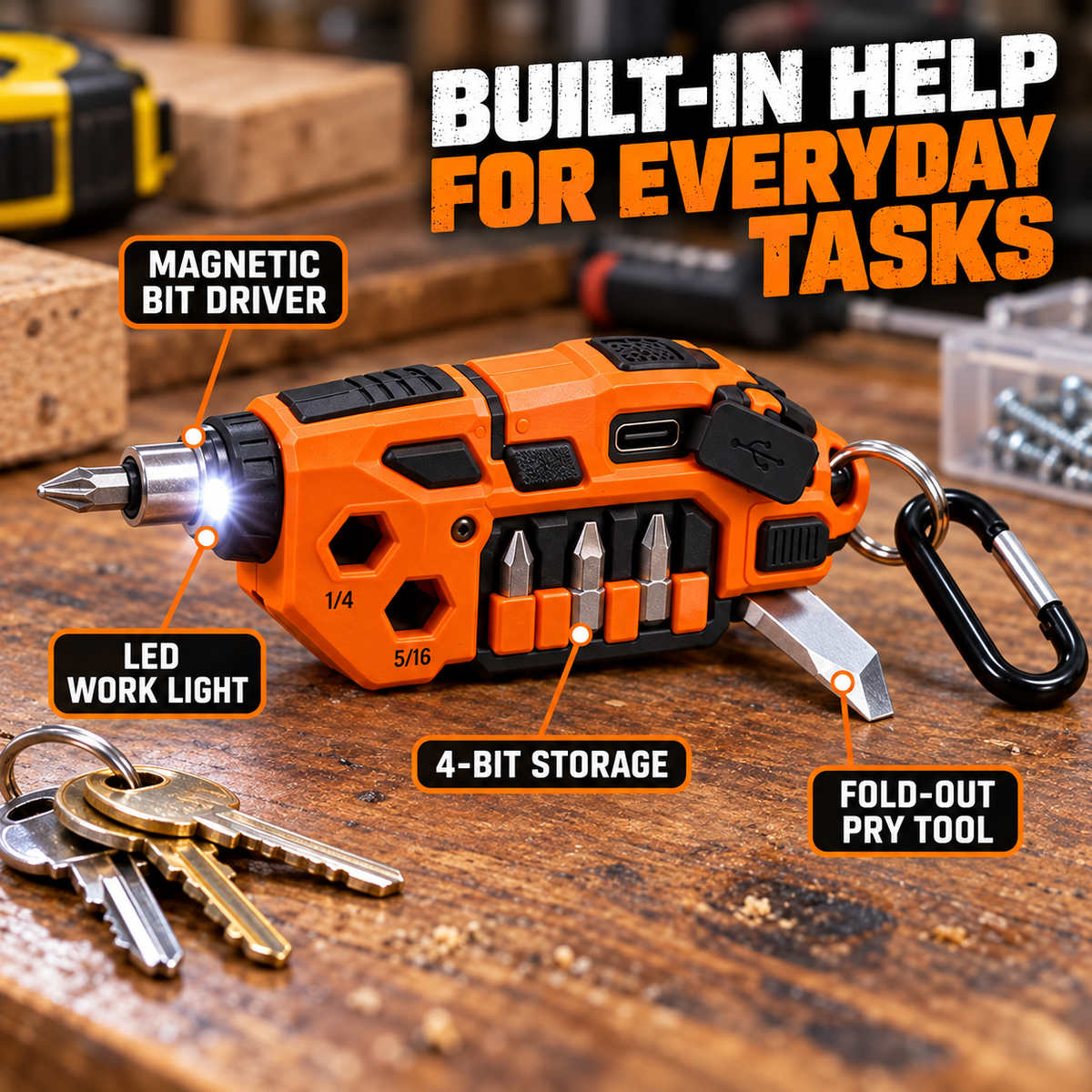 Pocket Fixer 8-in-1 Multi-Tool