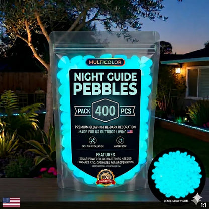 Glow-In-The-Dark Garden Stones