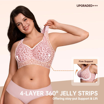 Comfortable Wireless Full Coverage Jelly Smoothing Bra