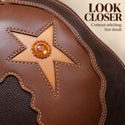 Brown Horseshoe Crab Hat Sculptural Statement Cap