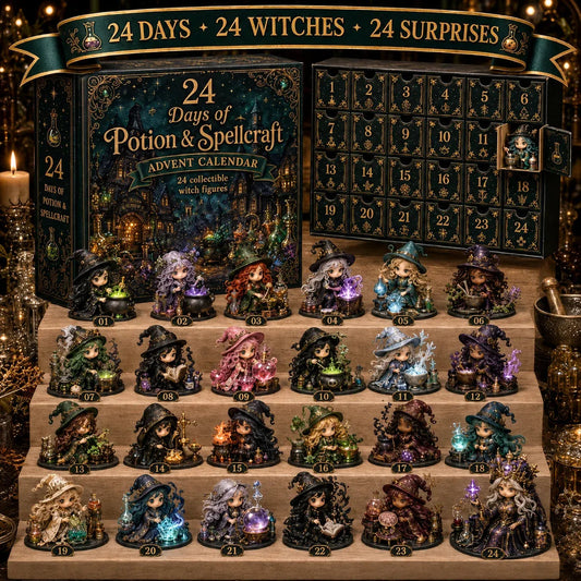 24 Days Of Witchy Surprises Advent Calendar | 24 Unique Collectible Witches with Magical Themes