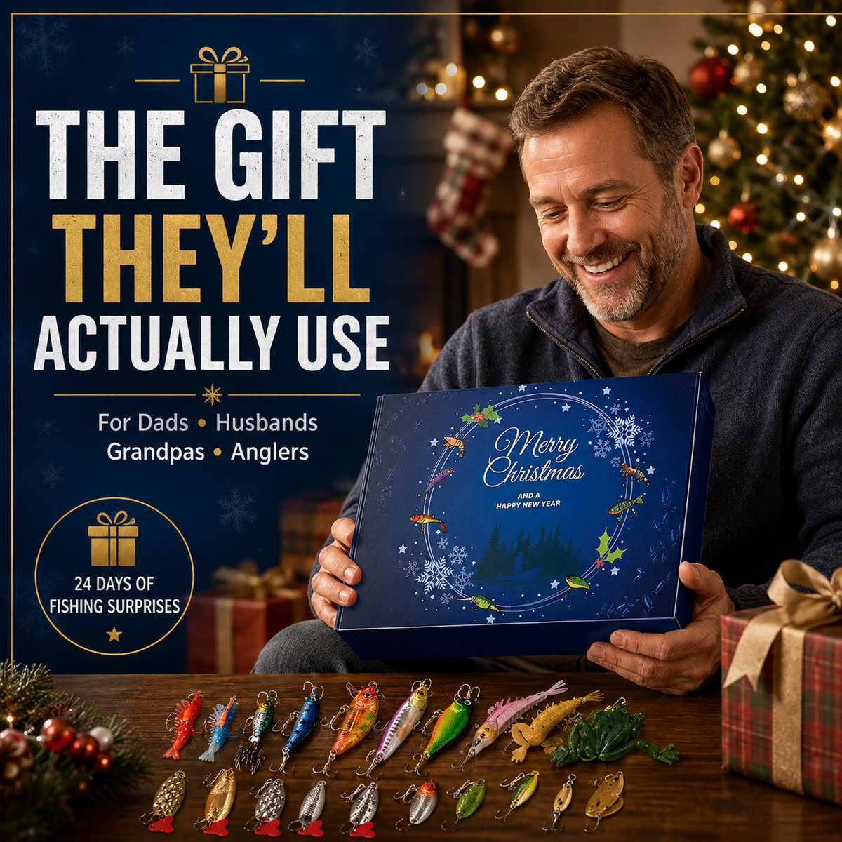 Fishing Advent Calendar-24 Fishing Lures