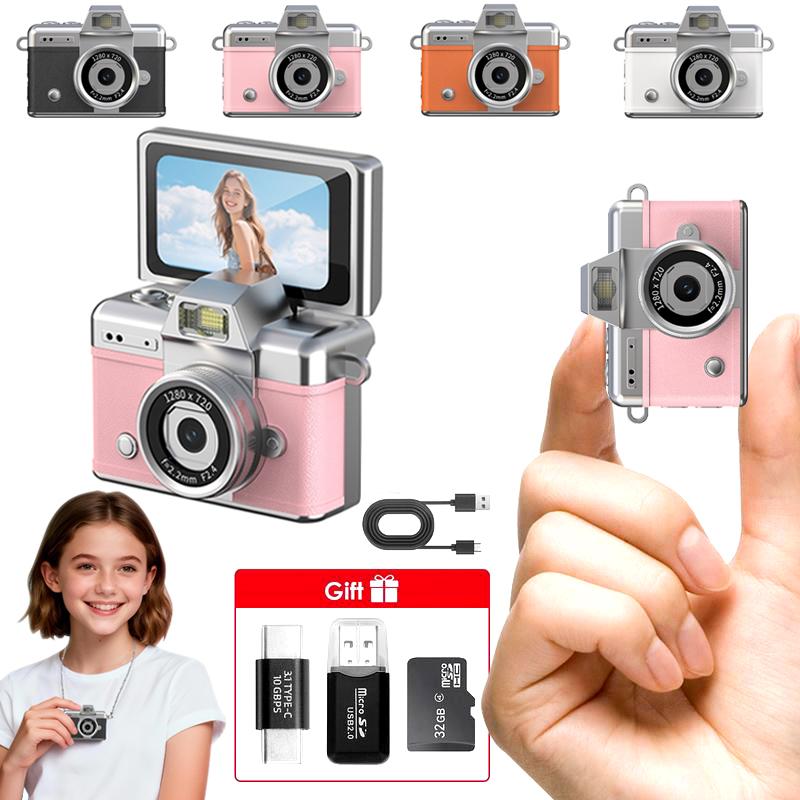 Mini Keychain Digital Camera 32G Card & Charging Cable Included
