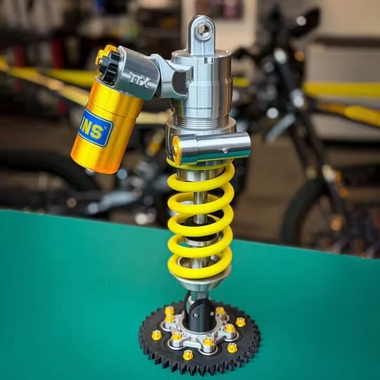 Father's Day Limited Inspired Suspension Shock Absorber Lamp - Adjustable LED Light for Gamers & Car Enthusiasts