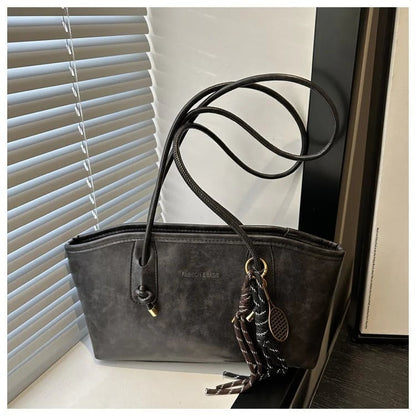 👝Women's Elegant Solid Color Large Capacity Shoulder Bag | Trendy Versatile Tote for Daily Commute & Casual Use
