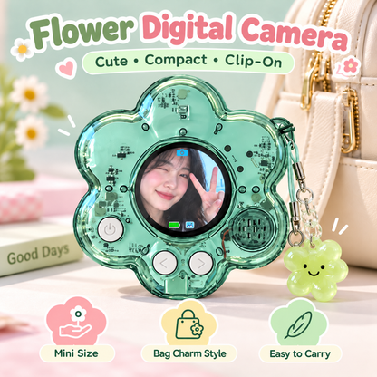 Flower Mini Digital Camera | Photo + Video Bag Charm Camera