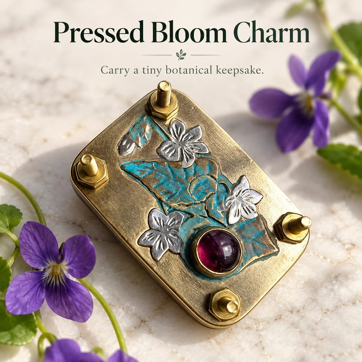 Mini Portable Flower Press | Pocket-Sized Botanical Press for Small Blooms, Petals & Keepsake Crafts