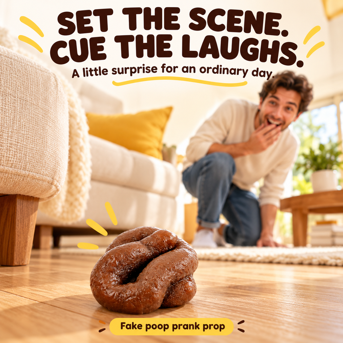 7 Pcs Fake Poop, Realistic Prank Poop