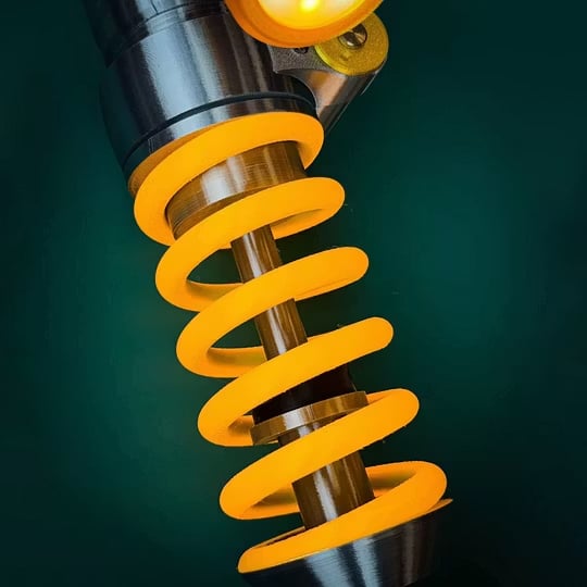 Father's Day Limited Inspired Suspension Shock Absorber Lamp - Adjustable LED Light for Gamers & Car Enthusiasts