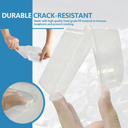 Dual Compartment Disposable Food Containers Leakproof Takeout Boxes with Sauce Compartments