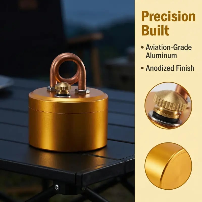Self-Pressurized Alcohol Stove Lightweight Aluminum & Copper Burner for Hiking, Camping & Survival