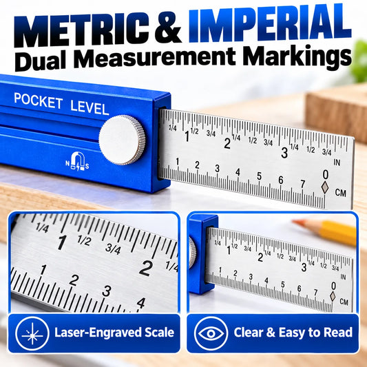 Multifunction Measuring Gauge & Level Measure, Align & Mark with Precision!