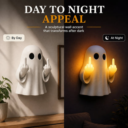 Halloween Ghost Middle Finger Glow Night Light