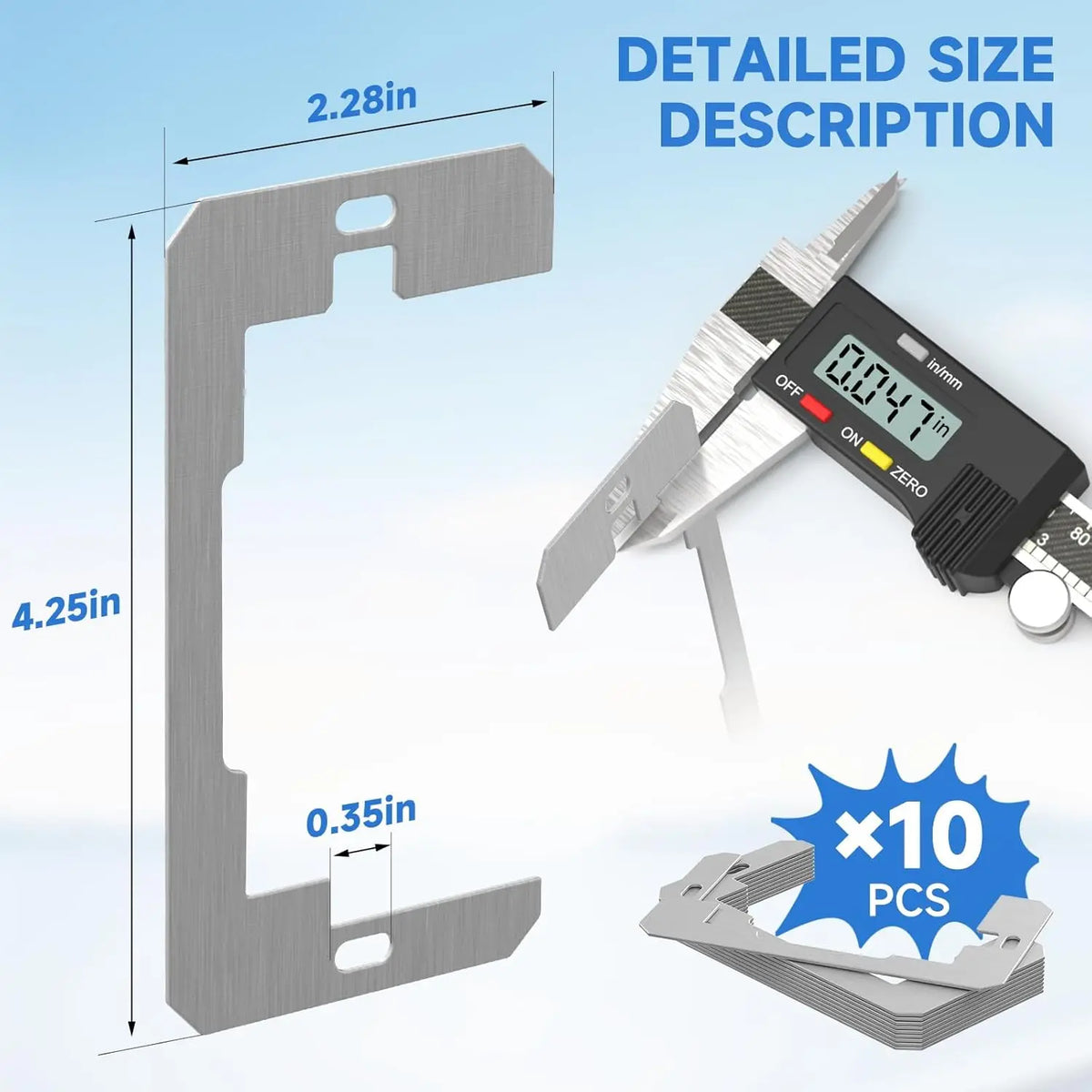 Wall Plate Spacers, Recessed Outlet Repair Shims for Sunken Electrical Outlets & Switch Plates
