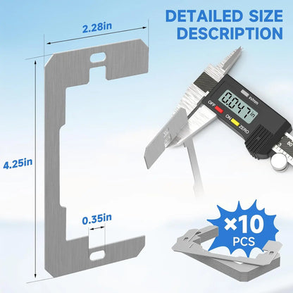 Wall Plate Spacers, Recessed Outlet Repair Shims for Sunken Electrical Outlets & Switch Plates