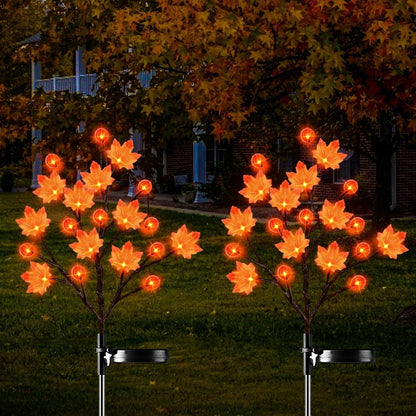 Pumpkin Solar Stake Lights Halloween Outdoor Yard Decor