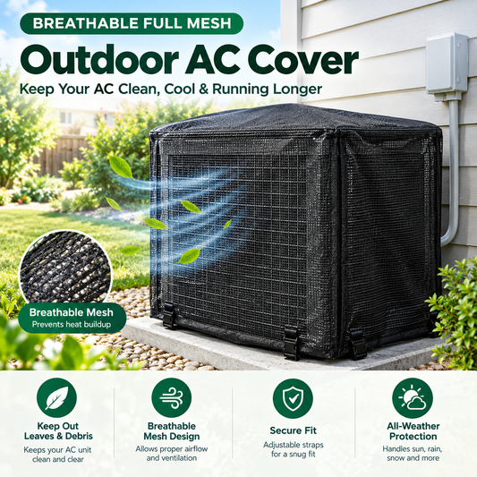 Heavy-Duty Mesh AC Cover All-Season Outdoor Protection
