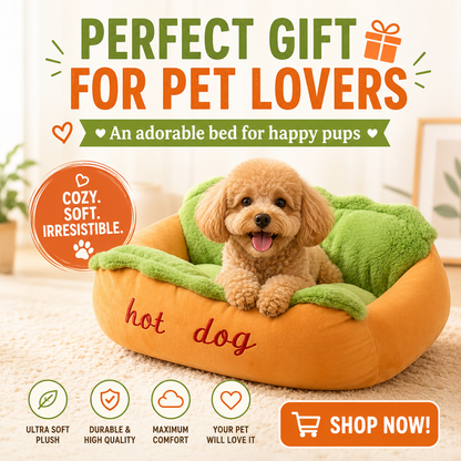 Dog Dog Bed Cute Plush Pet Sofa for Small Dogs & Cats