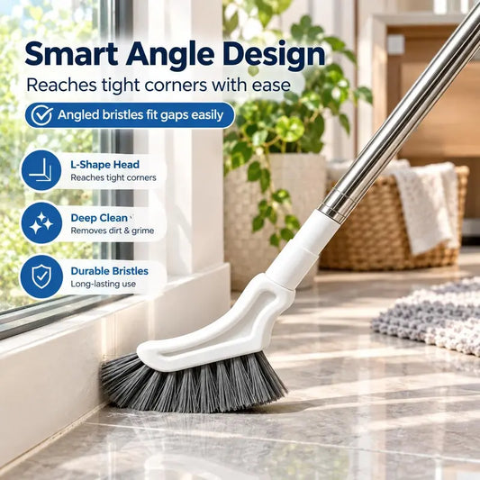 Stainless Steel Extendable Long-Handled Crevice Cleaning Brush A cleaning tool for bathrooms and hard-to-reach narrow