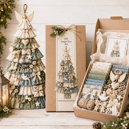 Beginner-Friendly DIY Oversized Patchwork Christmas Tree Door Hanging Kit