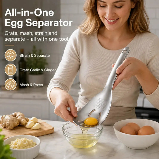 Egg White Separator Ginger Garlic Grater Mud Masher