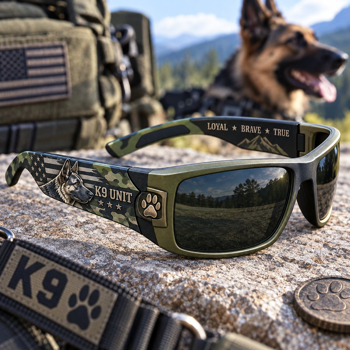 K9 Guardian Sunglasses | Rugged K9-Inspired Design with Working-Dog Details & Bold Everyday Style