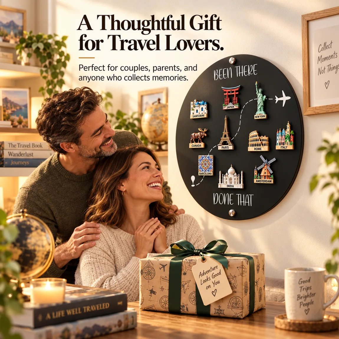 Been There, Done That Travel Magnet Display Board
